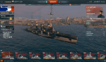 World of Warships pink im Hafen